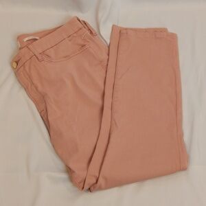 Jen 7 Ankle Skinny Pink Jeans Size 14